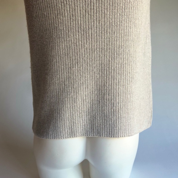 New Wilfred Aritzia Mock Neck Grey 100% Wool Sleeveless Sweater Size M - Picture 8 of 12